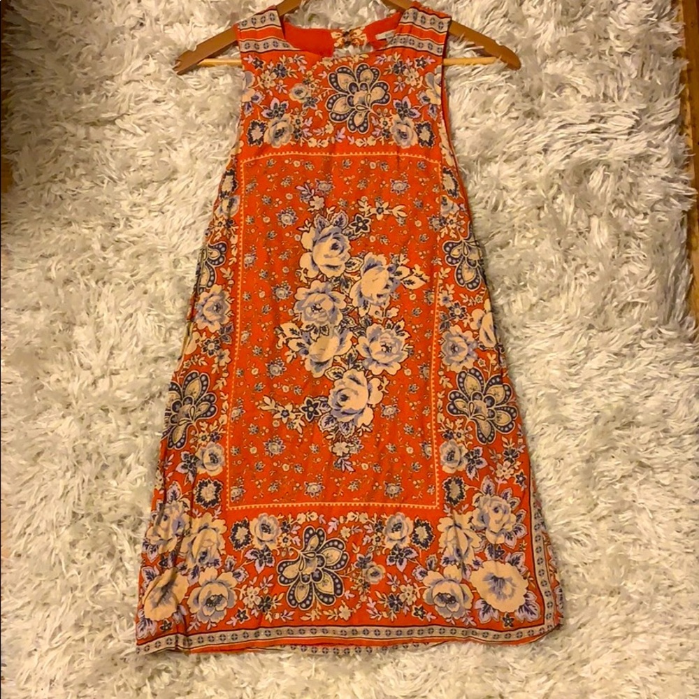 Ecote boho floral mini-dress